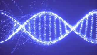 DNA molecule, illustration.