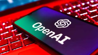 Prague, Czechia - 7 23 2024: Smartphone on surface showing OpenAI logo. OpenAI is a non-profit organization for artificial intelligence research.
