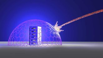 Cyber security, conceptual illustration